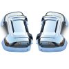 Juego de cubiertas cromadas para espejos retrovisores de brazo largo compatible con Fiat Ducato | Peugeot Boxer | Citroen Jumper | Opel Movano.