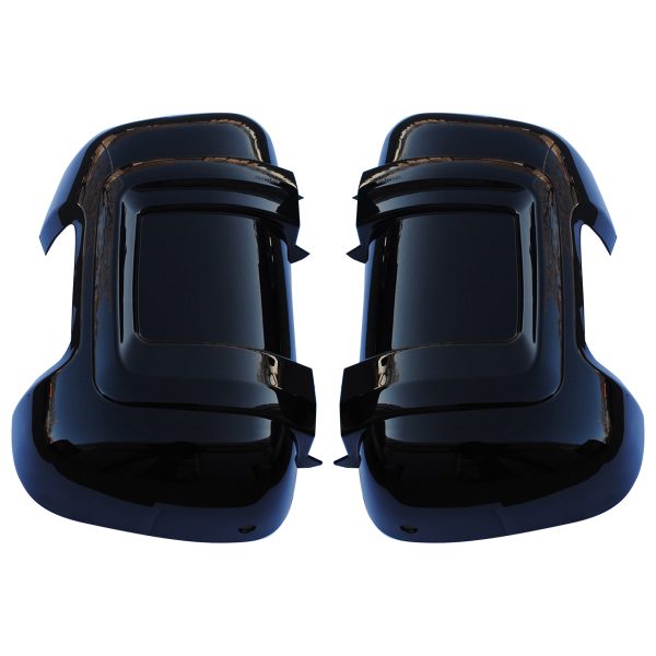 Juego de cubiertas negro brillante para espejos retrovisores de brazo largo compatible con Fiat Ducato | Peugeot Boxer | Citroen Jumper | Opel Movano.