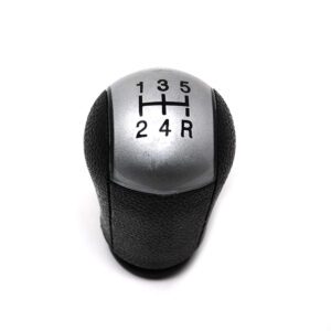 Pomo perilla cambio manual 5 velocidades negro plateado Ford Focus MK2, Fiesta, Transit