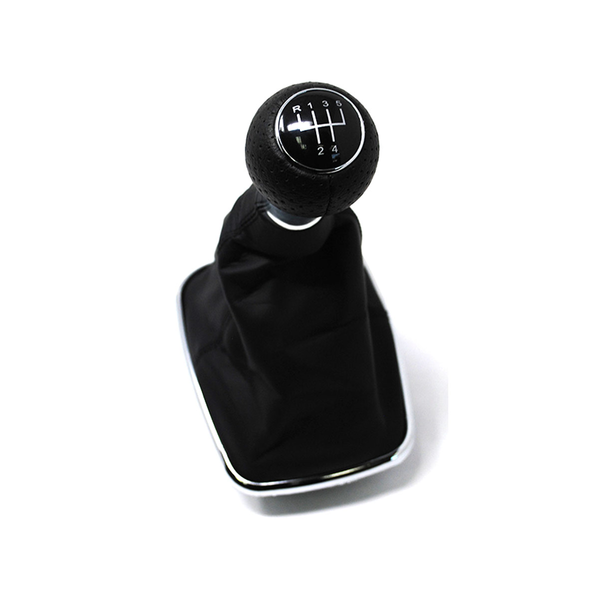 Pomo palanca cambio manual 5 velocidades negro enganche con medidas 23mm VW Golf IV, Bora