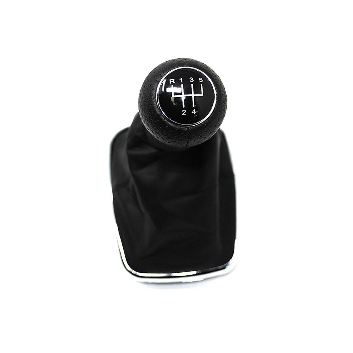 Pomo palanca cambio manual 5 velocidades negro enganche 23mm para modelos de coche VW Golf IV, Bora